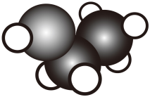 A. 乙醇的分子模型:
